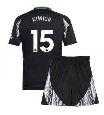 Arsenal Jakub Kiwior #15 Bortatröja Barn 2024-25 Kortärmad (+ Korta byxor)